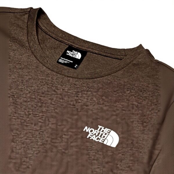 T-shirt The North Face Homme Col côtelé Logo Blanc