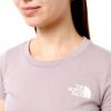 T-shirt The North Face Femme Coupe Slim Cropped Logo Imprimé