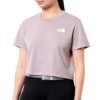 T-shirt The North Face Femme Coupe Slim Cropped Logo Imprimé