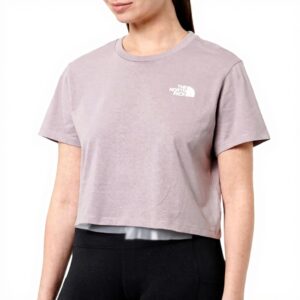 T-shirt The North Face Femme Coupe Slim Cropped Logo Imprimé