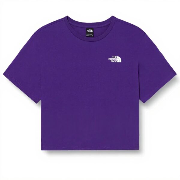 T-shirt The North Face Femme Coupe Slim Cropped Logo Imprimé