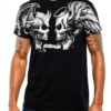 T-shirt Liquid Blue Coton Homme Coupe Régulière Noir-7