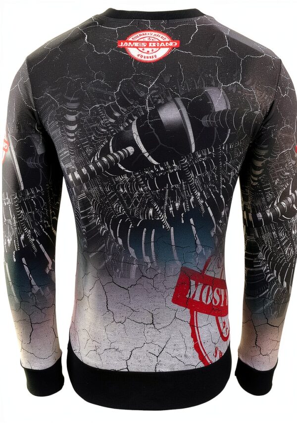 Sweatshirt SUBLIMINAL MODE Homme Modèle 911 Noir Automne-1