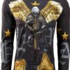Sweatshirt SUBLIMINAL MODE homme modèle 911 noir confortable-0