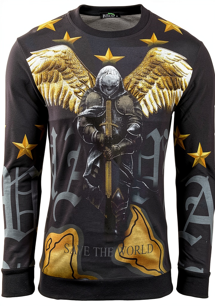 Sweatshirt SUBLIMINAL MODE porté par un homme en extérieur