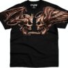 T-shirt Liquid Blue Coton Homme Coupe Régulière Noir-8