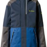 Veste Vaude enfant imperméable respirante randonnée bleu-0