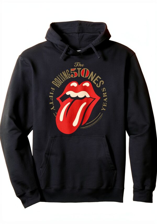 Sweat Rolling Stones Capuche Classique Produit Officiel-0