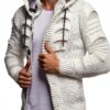 Sweat à capuche zippé Leif Nelson homme tricot léger-0