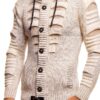 Sweat à capuche zippé Leif Nelson homme tricot léger-2
