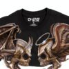T-shirt Liquid Blue Coton Homme Coupe Régulière Noir-3