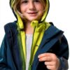 Veste Vaude enfant imperméable respirante randonnée bleu-1