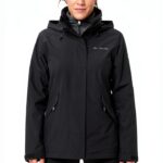 Veste Vaude Femme Polyester Recyclé Imperméable Respirant-0