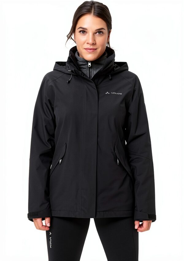 Veste Vaude Femme Polyester Recyclé Imperméable Respirant-0