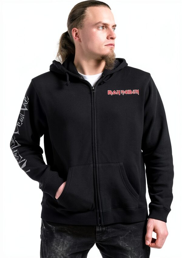Sweat zippé à capuche EMP homme noir merchandising musical-5