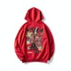 Sweat à capuche homme fantôme design noir violet streetwear-6