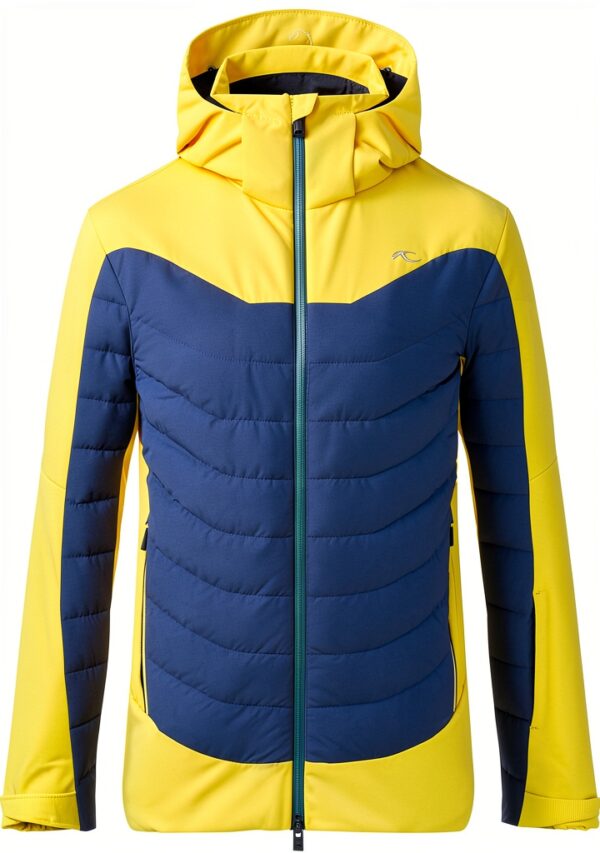 Kjus Veste Ski Homme Jaune Sight Line Fermeture Eclair
