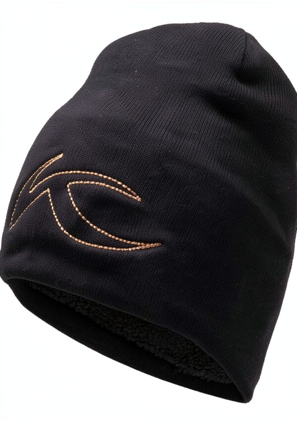 Bonnets Kjus Homme Polyester Logo Côté Noir Taille Unique