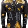 Sweatshirt SUBLIMINAL MODE homme modèle 911 noir confortable-1