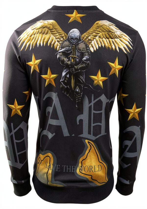 Sweatshirt SUBLIMINAL MODE homme modèle 911 noir confortable-1