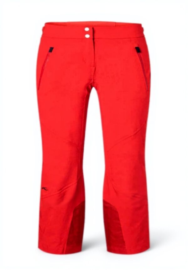Pantalon Ski Kjus Femmes Rouge Polyamide Elasthanne