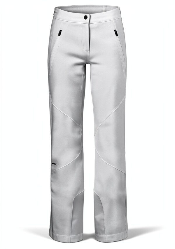 Pantalon de ski femme Kjus stretch 4 directions blanc