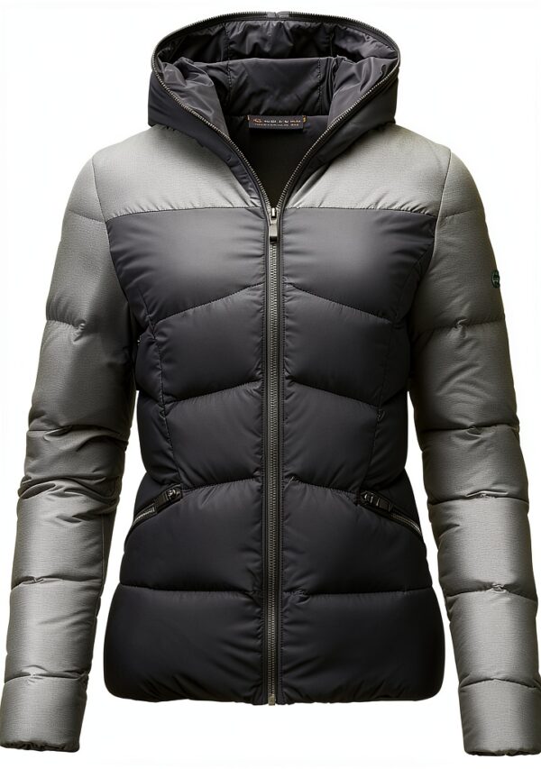 Veste de ski Kjus femme noir gris capuche taille L XL XXL