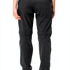Pantalon Vaude femme randonnée convertible élastique noir-3