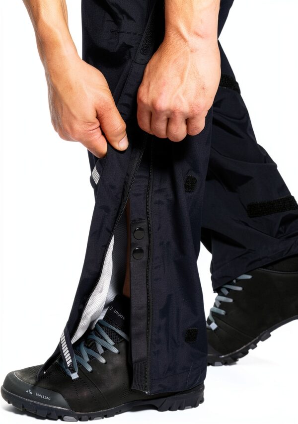 Pantalon cyclisme imperméable VAUDE respirant homme noir-4