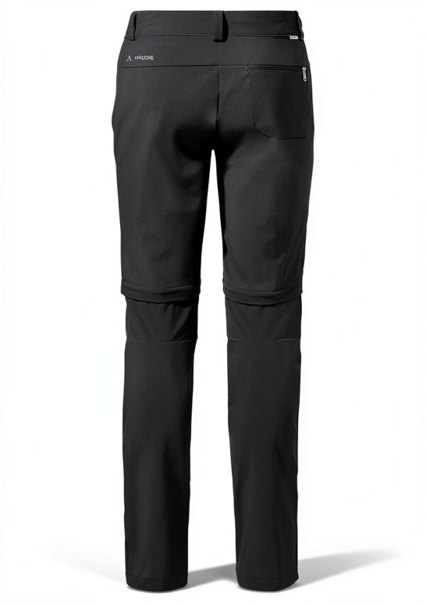 Pantalon Vaude femme randonnée convertible élastique noir-2