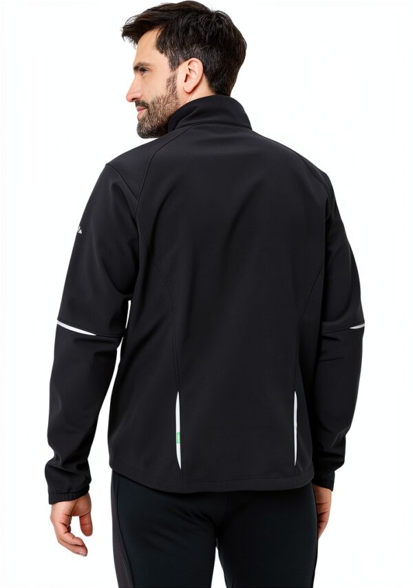Veste cyclisme homme Vaude coupe rallongée doublure polaire-3