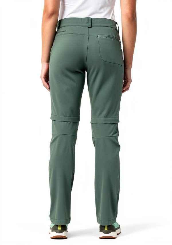 Pantalon randonnée femme Vaude confortable dézippable-3