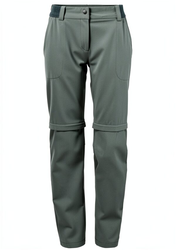 Pantalon randonnée femme Vaude confortable dézippable-0