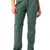 Pantalon randonnée femme Vaude confortable dézippable-2