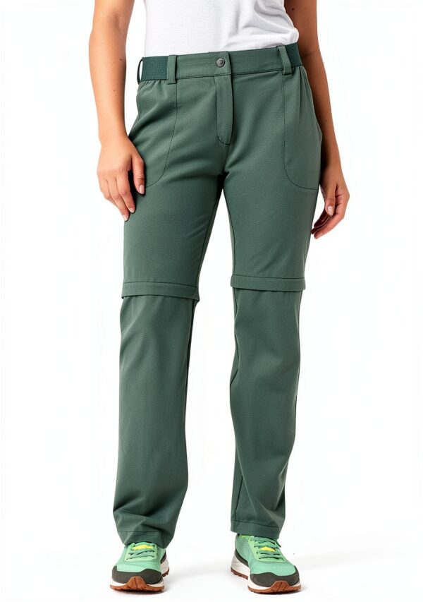 Pantalon randonnée femme Vaude confortable dézippable-2