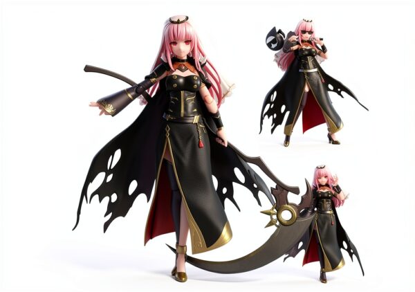 Figurine Mori Calliope Gawr Gura Jilijia 15 cm PVC Décoration Bureau-3