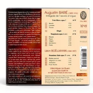 Intégrale de l'oeuvre pour orgue Suite op.27 – Calliope CD classique-0
