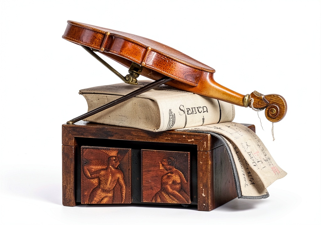 Installation du CD Dalla Biblioteca Di Vivaldi – Calliope CD Musique Chambre, 14,2 cm sur un bureau en bois