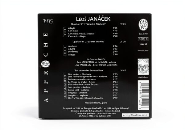 Janacek Quatuor n° 1 – CD Calliope – Musique de chambre française-1